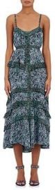 Proenza Schouler Abstract-Print Silk Georgette Maxi Dress at Barneys